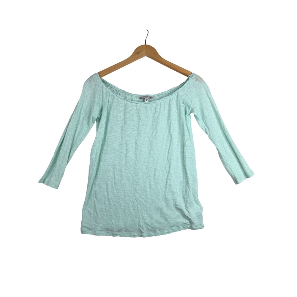 Express 3/4‎ Sleeve Top size Medium Light Blue
